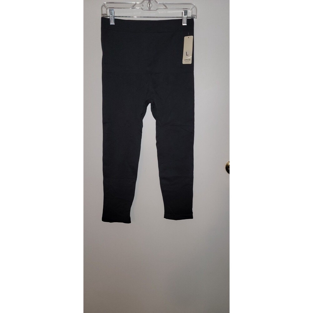 Empetua by Shapermint Womens L Daily Flaunt Mid Waist Shaping Capri Black 42024